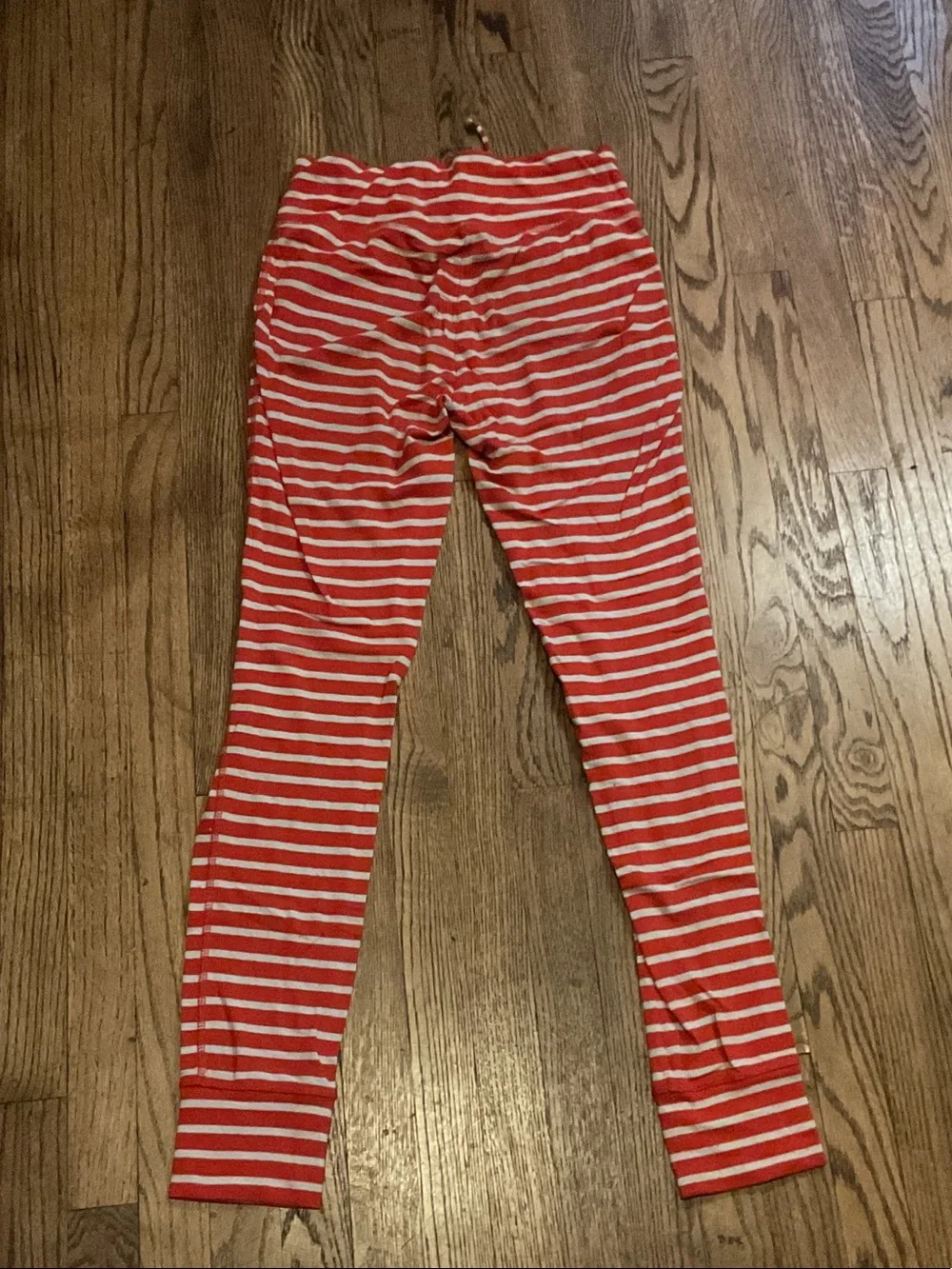 Striped Red and White Kids Pajama Bottoms- Soft Stretch Bottoms